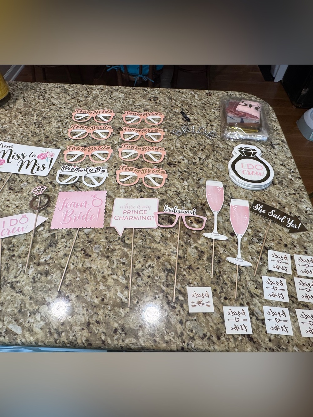 Bachelorette Party Supplies / props, napkins, tattoos, headband, etc. 🩷🎉⭐️